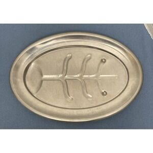 VTG Vollrath Stainless Steel 18" Tree of Life 18"‎ Oval Serving Tray (8068)